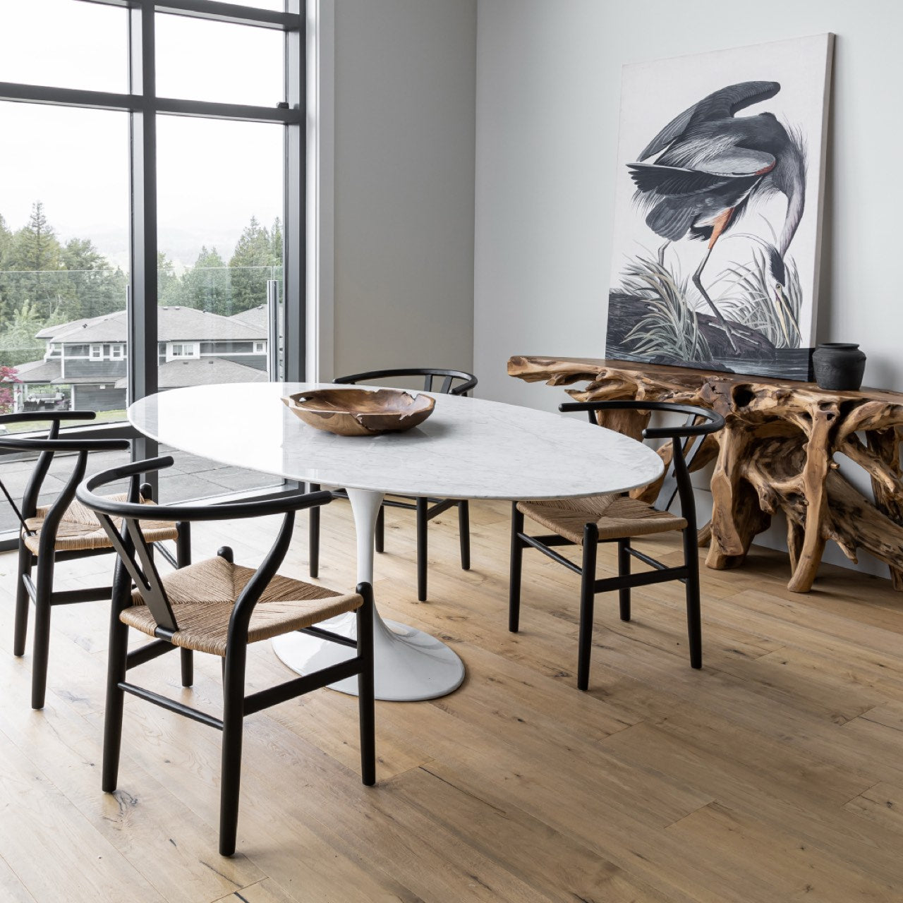 Flute Dining Table - Oval