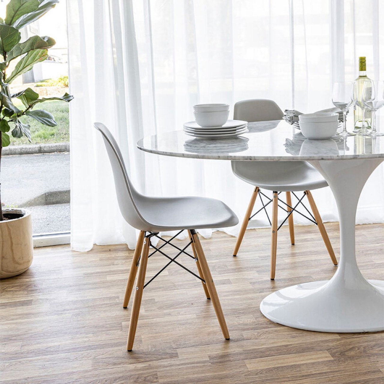 Flute Dining Table - Round