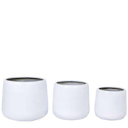 Fabi - White Brass Floor Planter