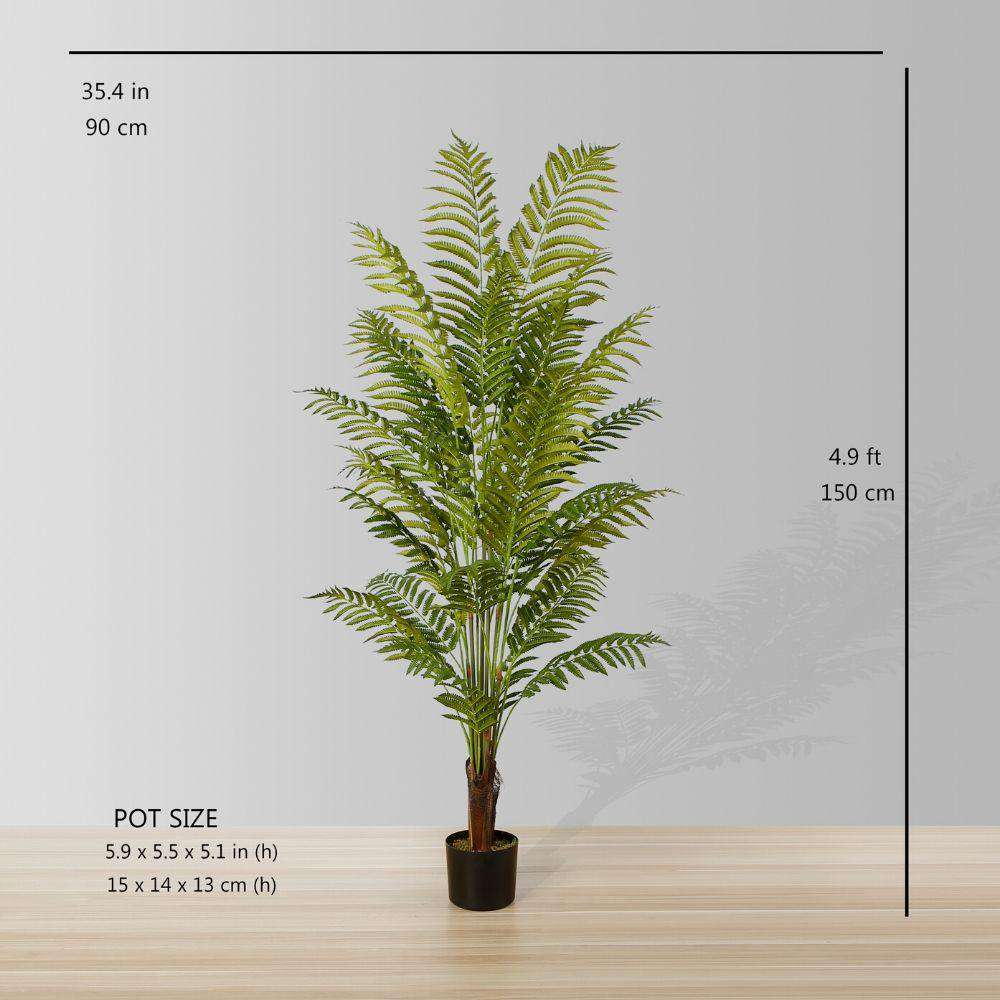 Gali Artificial Fern Potted Plant 5'