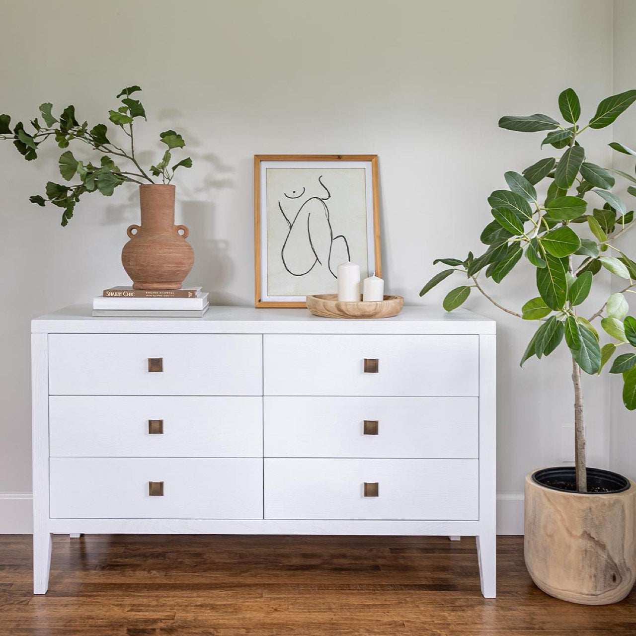 Hara 6 Drawer Dresser - White