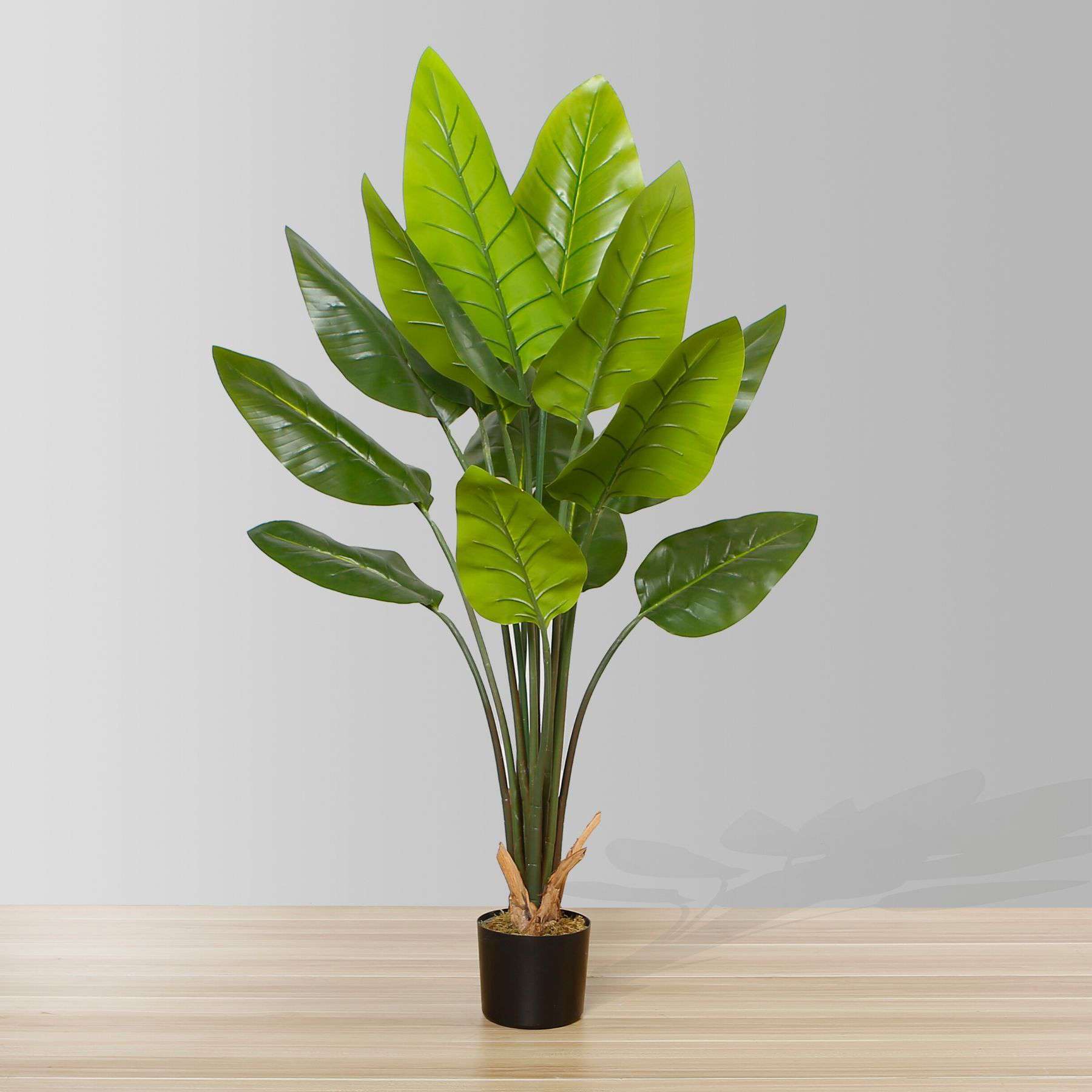 Javi Artificial Spathiphyllum Leaf Potted Plant 51"