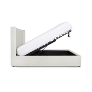 Josie Queen Storage Bed - Cream