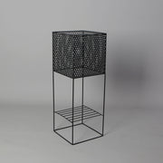 Salma Black Raised Metal Pot Planter 2.3’