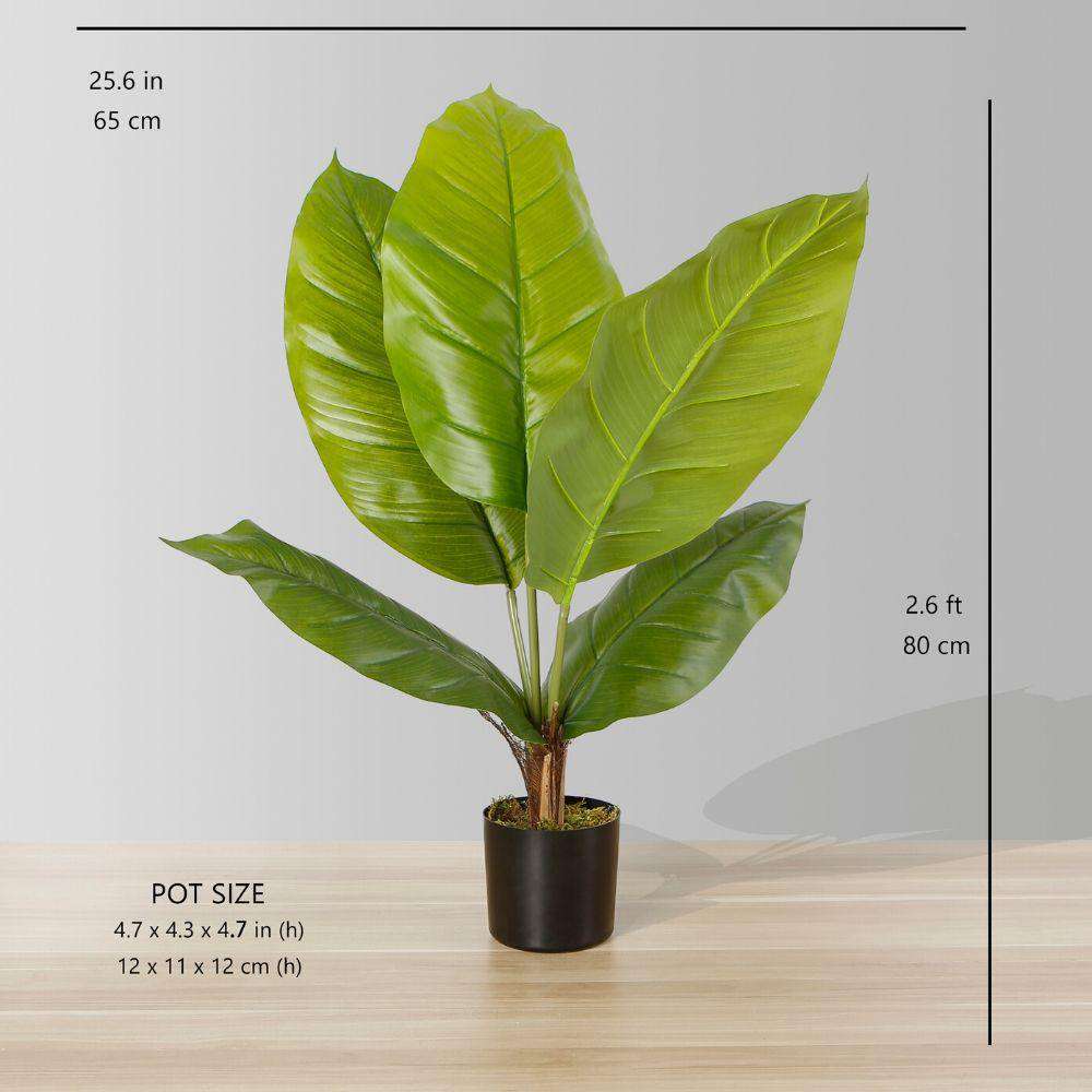 Moka Artificial Spathiphyllum Leaf Potted Plant (Multiple Sizes)
