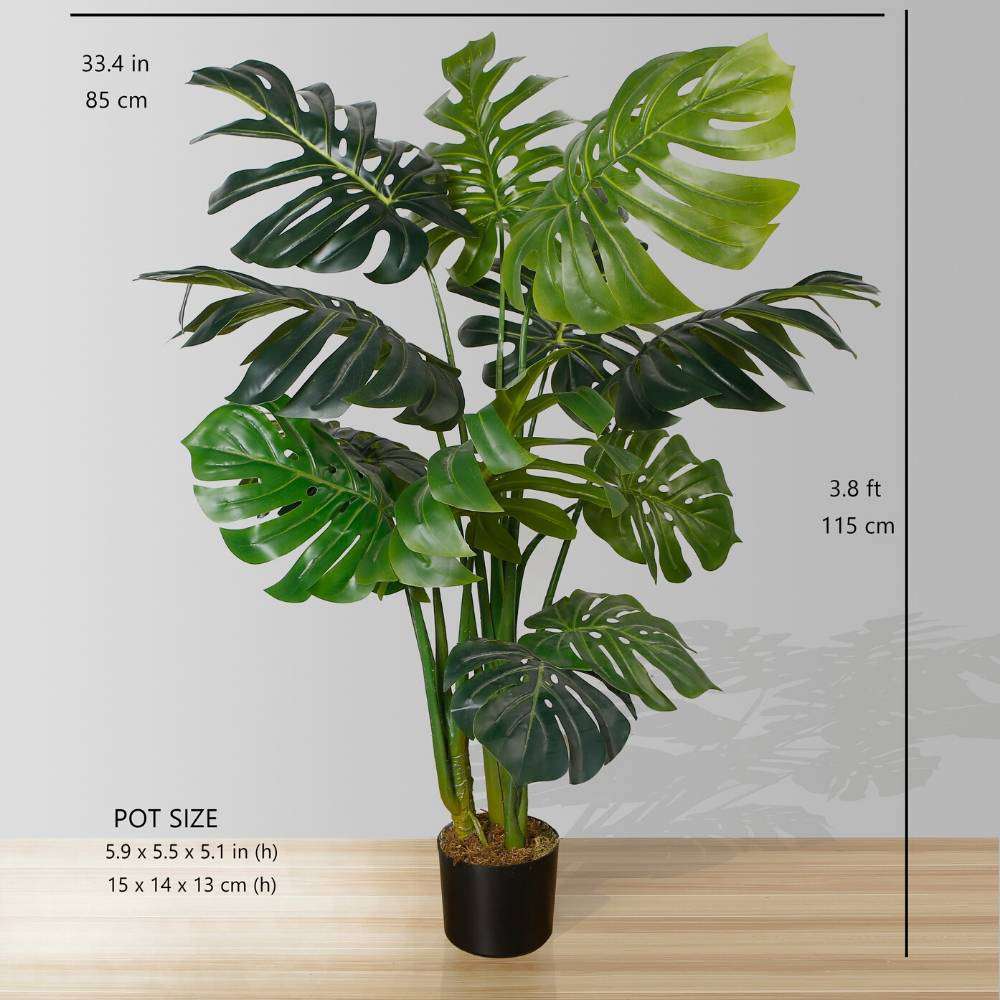 Mona Artificial Monstera Potted Plant 45"