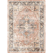 Riverra Terracotta Black Rug