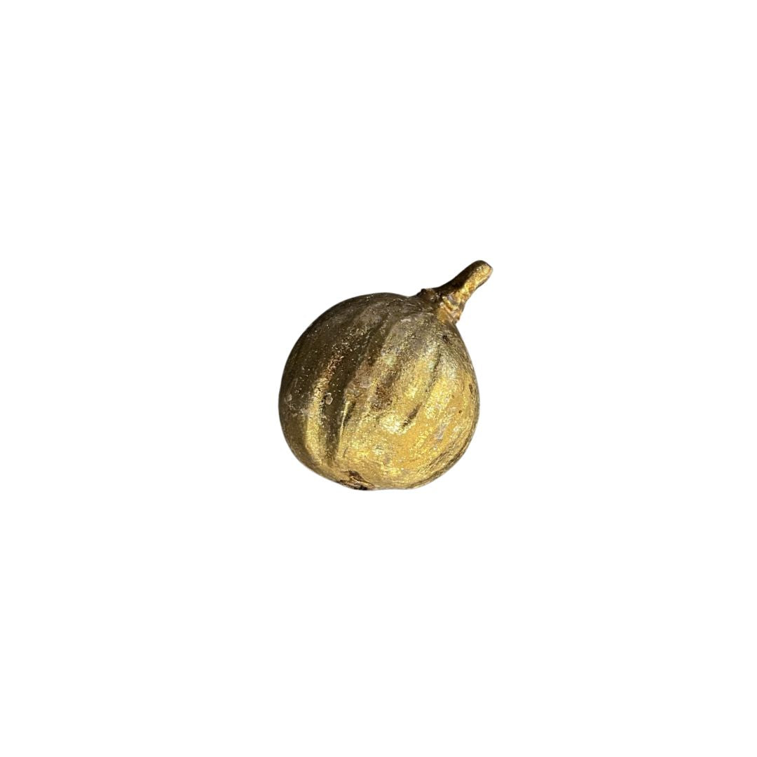 Antique Gold Resin Fig - Medium