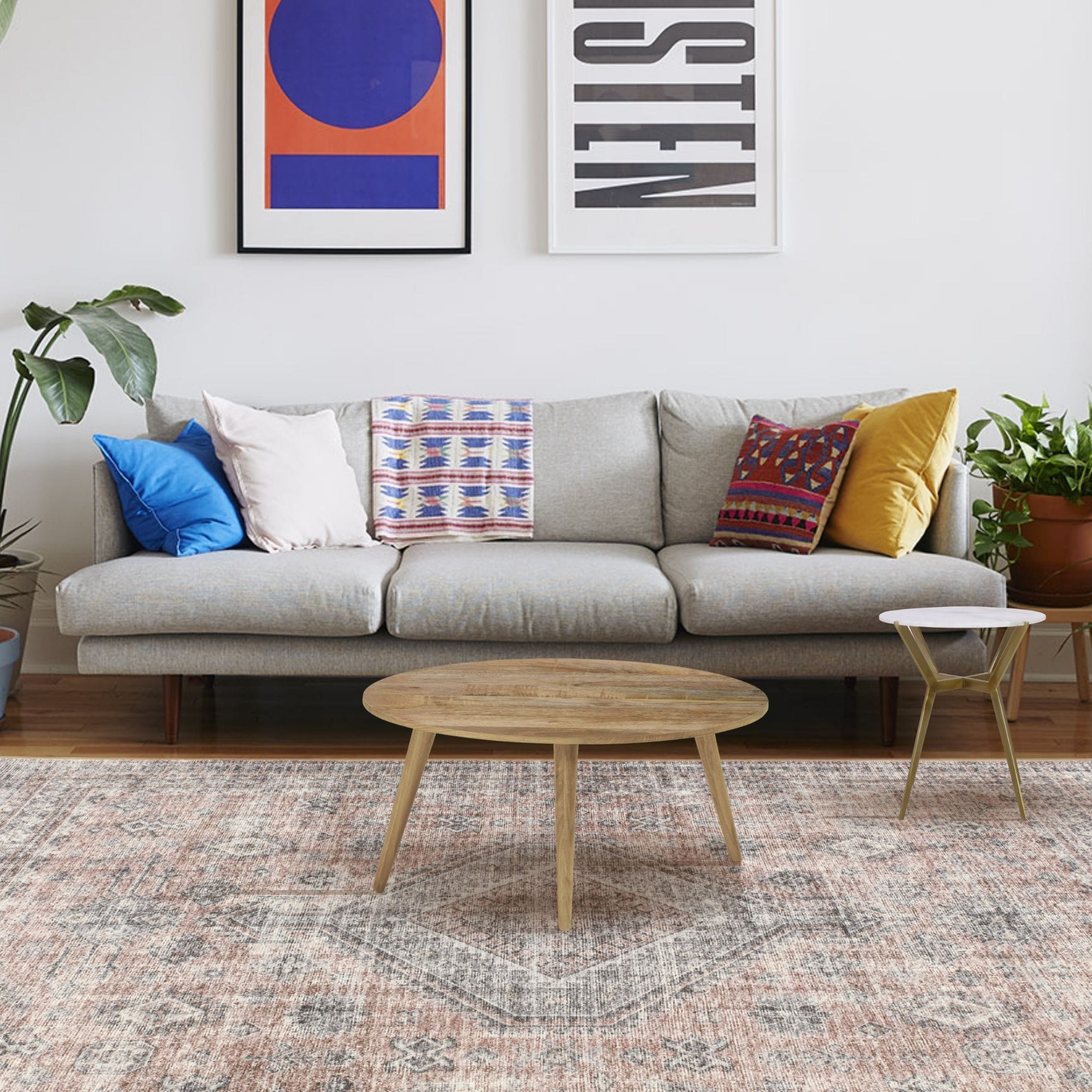 Renaldo Mid-Century Wooden Coffee Table