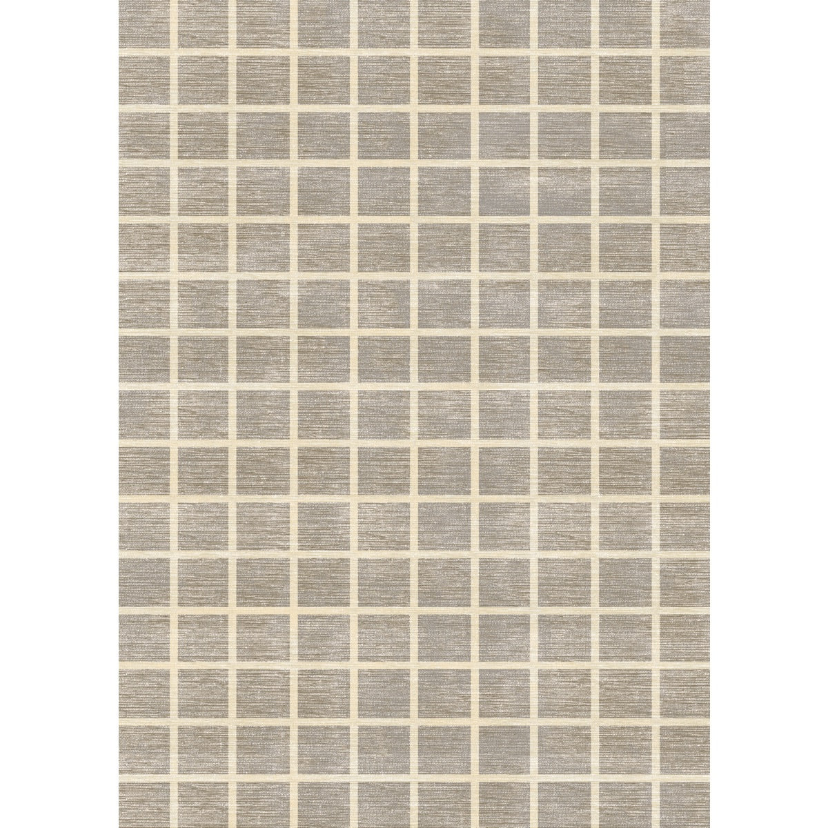 Caper Natural Beige Checkered Rug