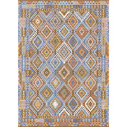 Assania Blue Brown Multi Rug
