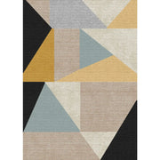 Mizza Black Yellow Multicolor Rug