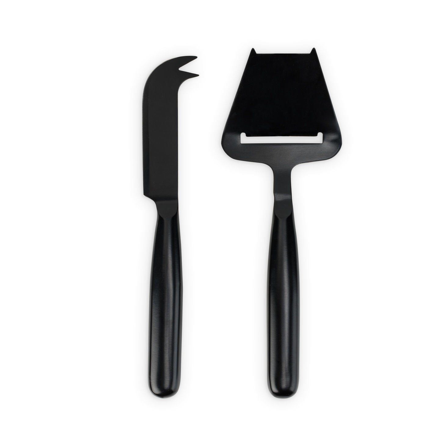 Nero: Cheese Knives in Matte Black - Set of 2