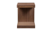 Zio Side Accent Table Walnut Brown