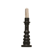 Stoneware Taper Candle Holder - Navy/Black - Tall