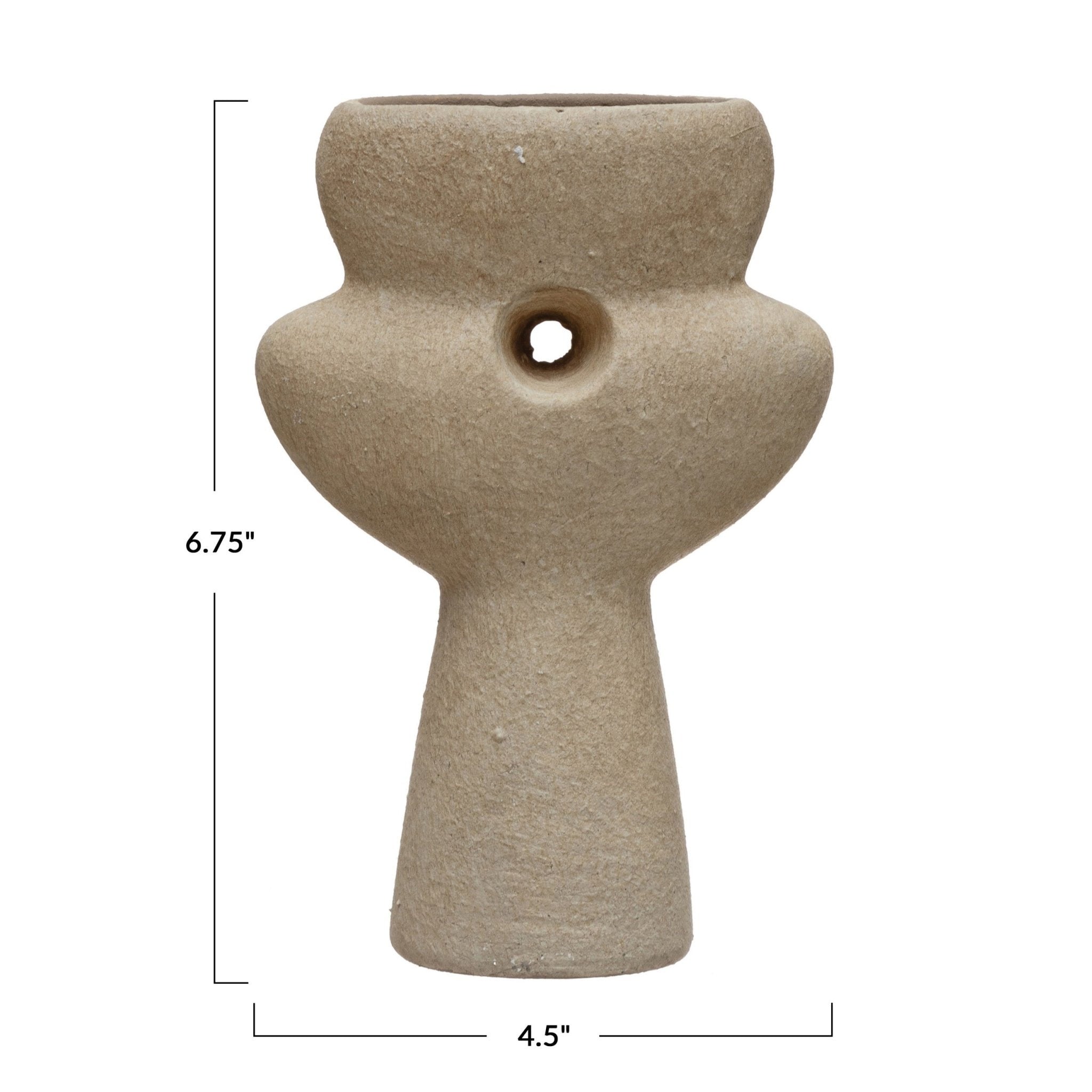Sand Finish Sculptural Vase
