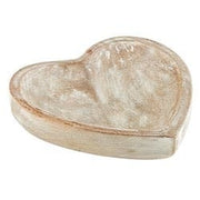 White Wooden Heart Large