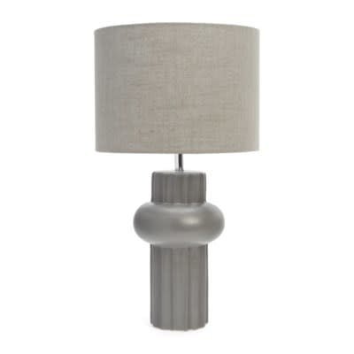 Baldwin Ceramic Table Lamp - Charcoal