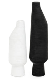AGUIRRE SM DSGN CERAMIC VASE - WHITE