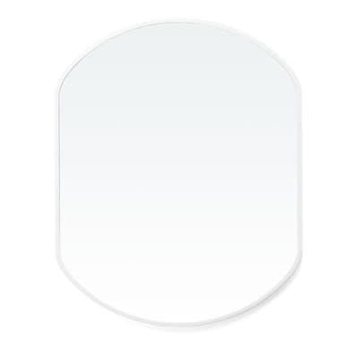 Brady Oval Mirror - White - Large