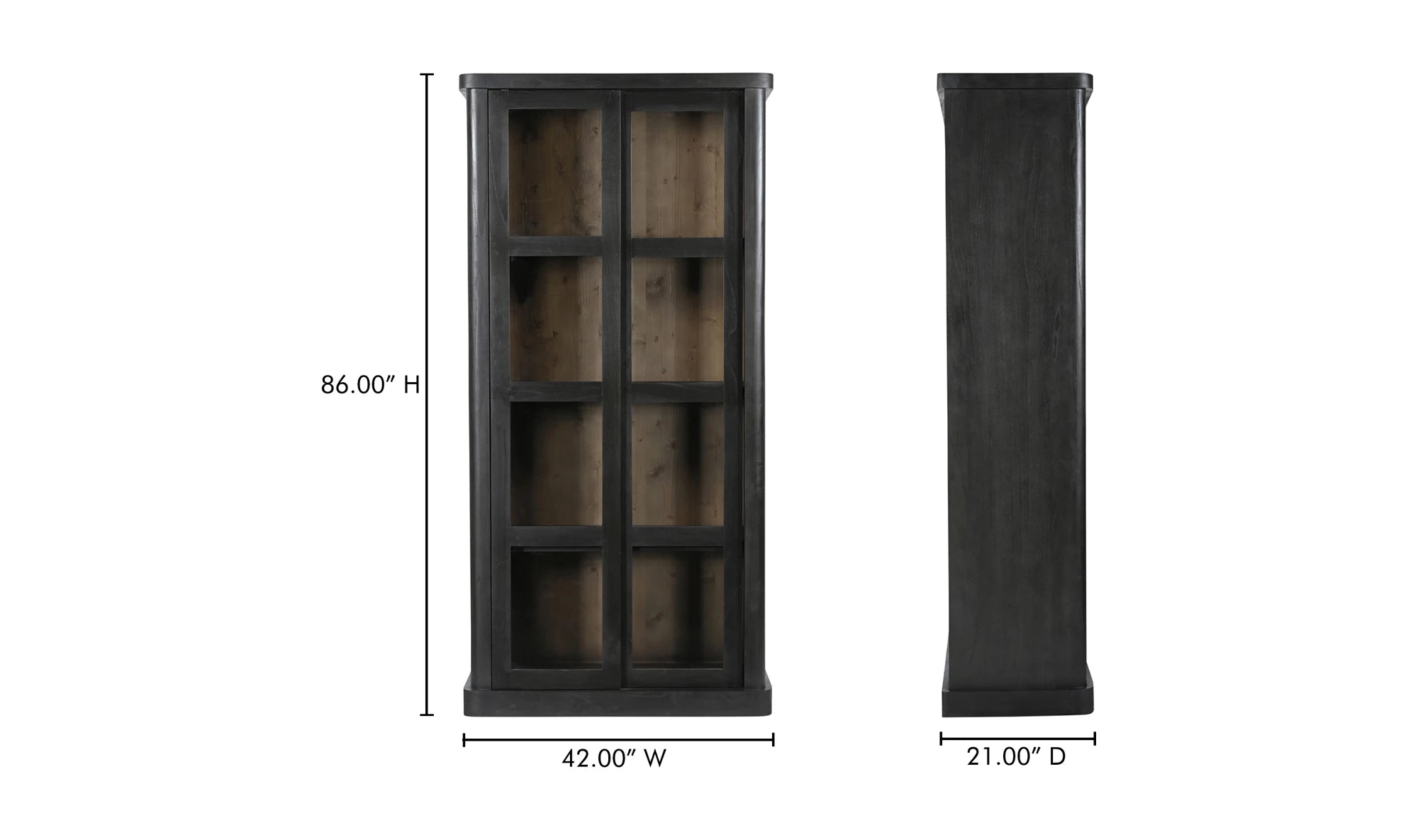 Mona Tall Cabinet Black