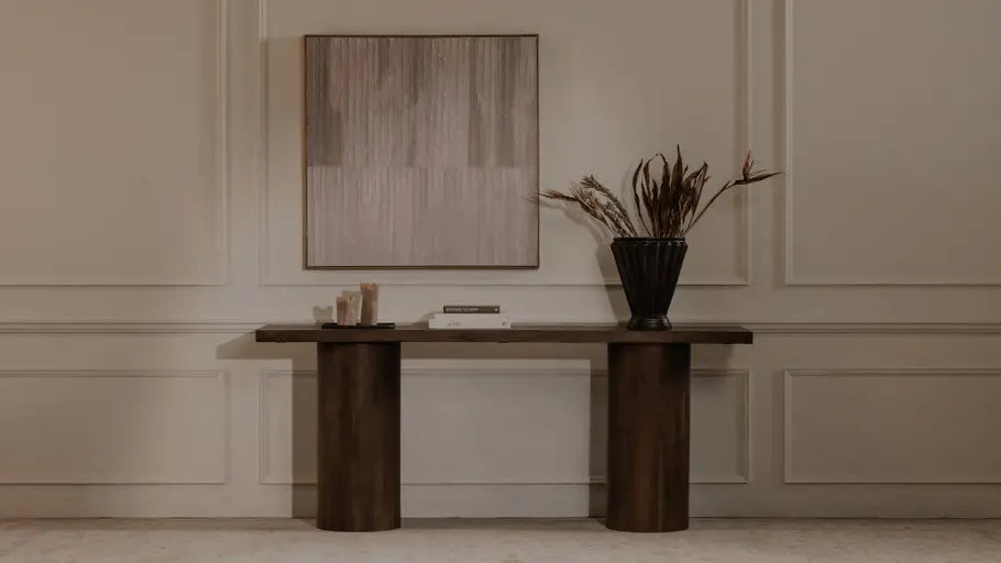 Hadley Console Table Warm Brown