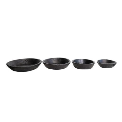 Reclaimed Wood Bowl - Black - Large