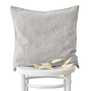 Linen Cushion Cover - Silver