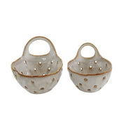 Stoneware Colander w/ Handle - Cream