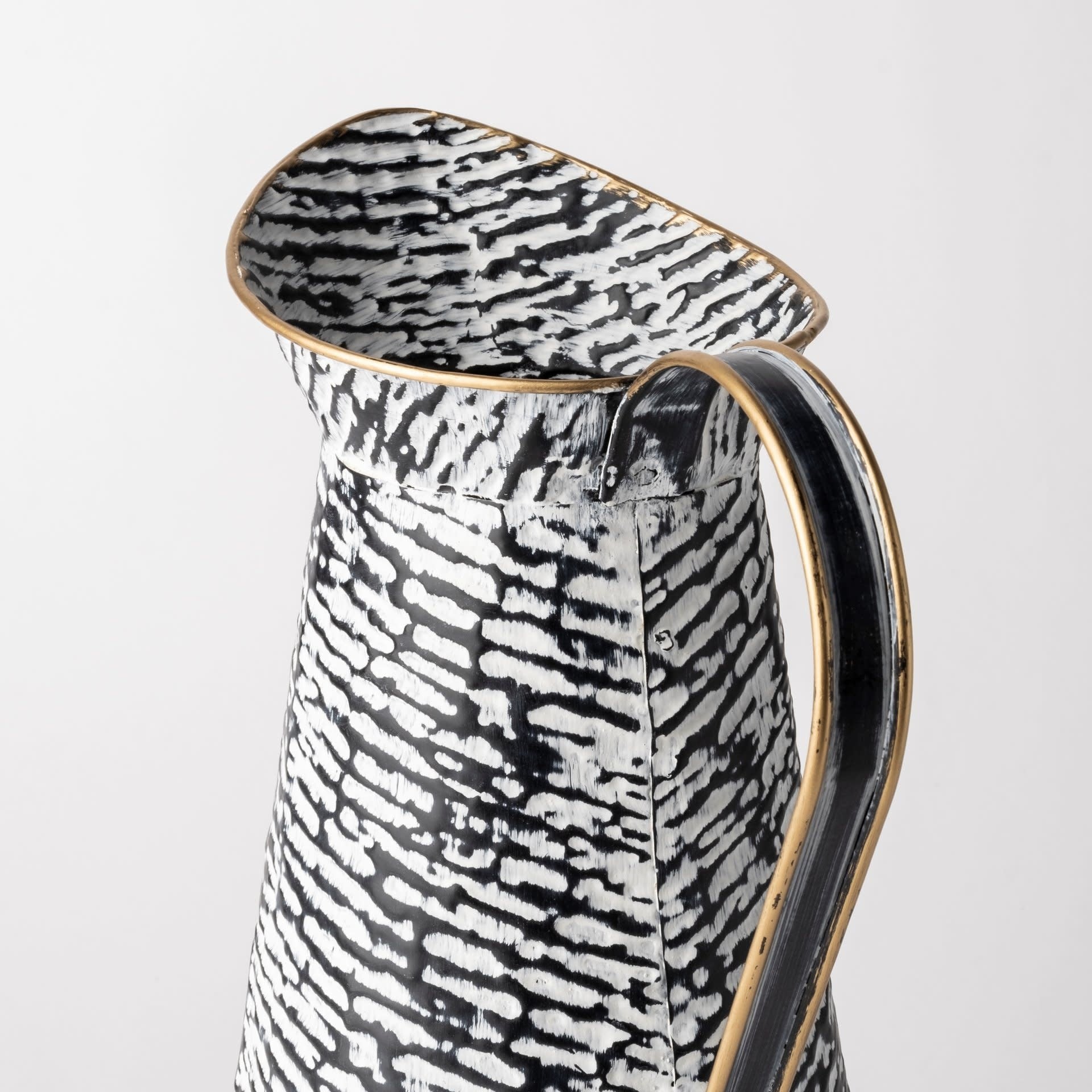Colette Black & White Patterned Vase - Small