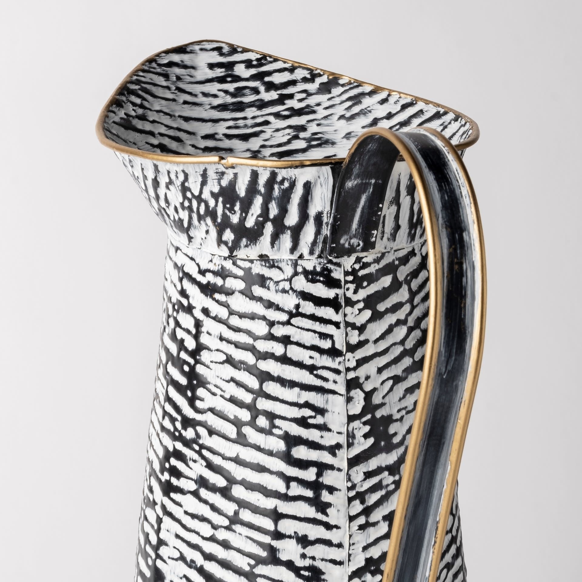 Colette Black & White Patterned Vase - Large