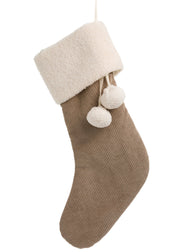 Corduroy Stocking - Taupe