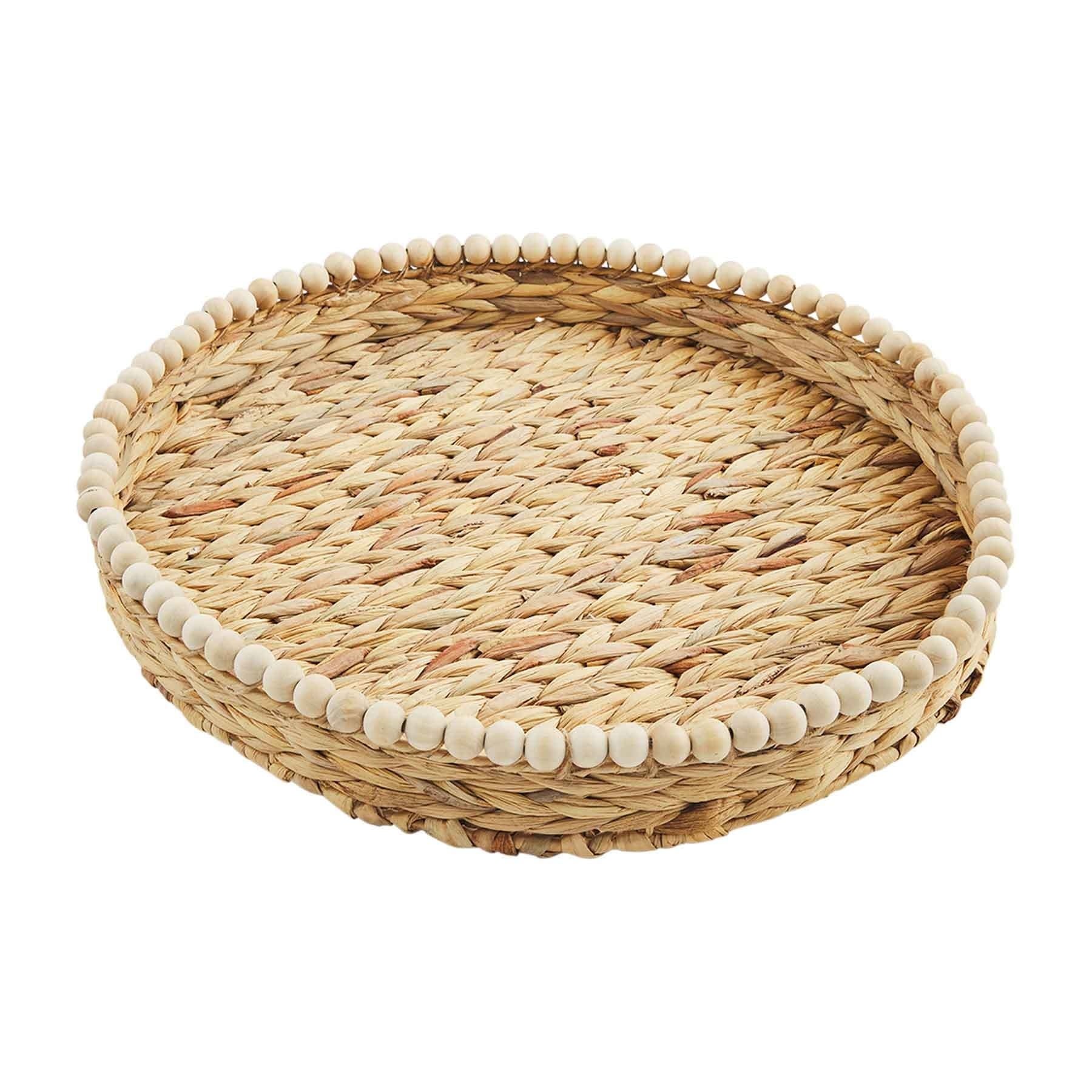 Hyacinth Beaded Tray