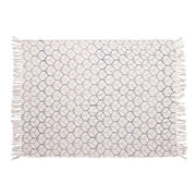 Stonewashed Throw Blanket - Ogee Pattern