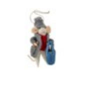 Dinner Guest Mouse Ornament