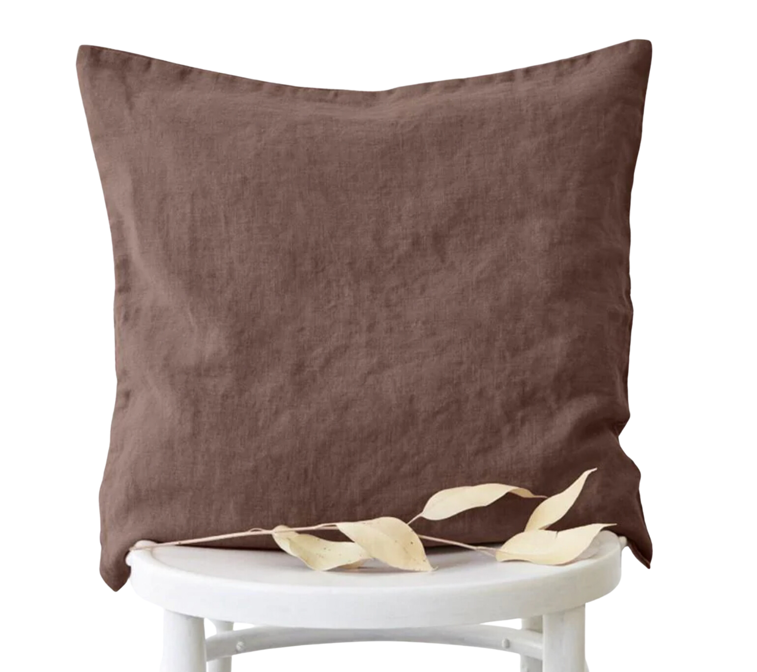 Linen Cushion Cover - Nutmeg