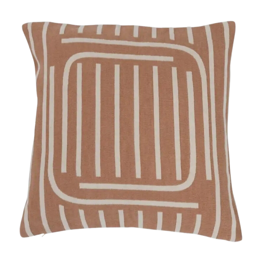 Reversible Pillow - Putty/Cream