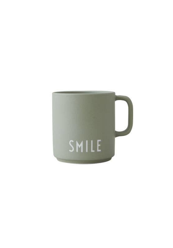 Favourite Cup Porcelain Mug - Green (Smile)