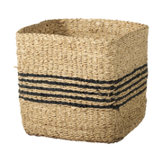 Cullen Grey Twisted Seagrass Square Basket - Large