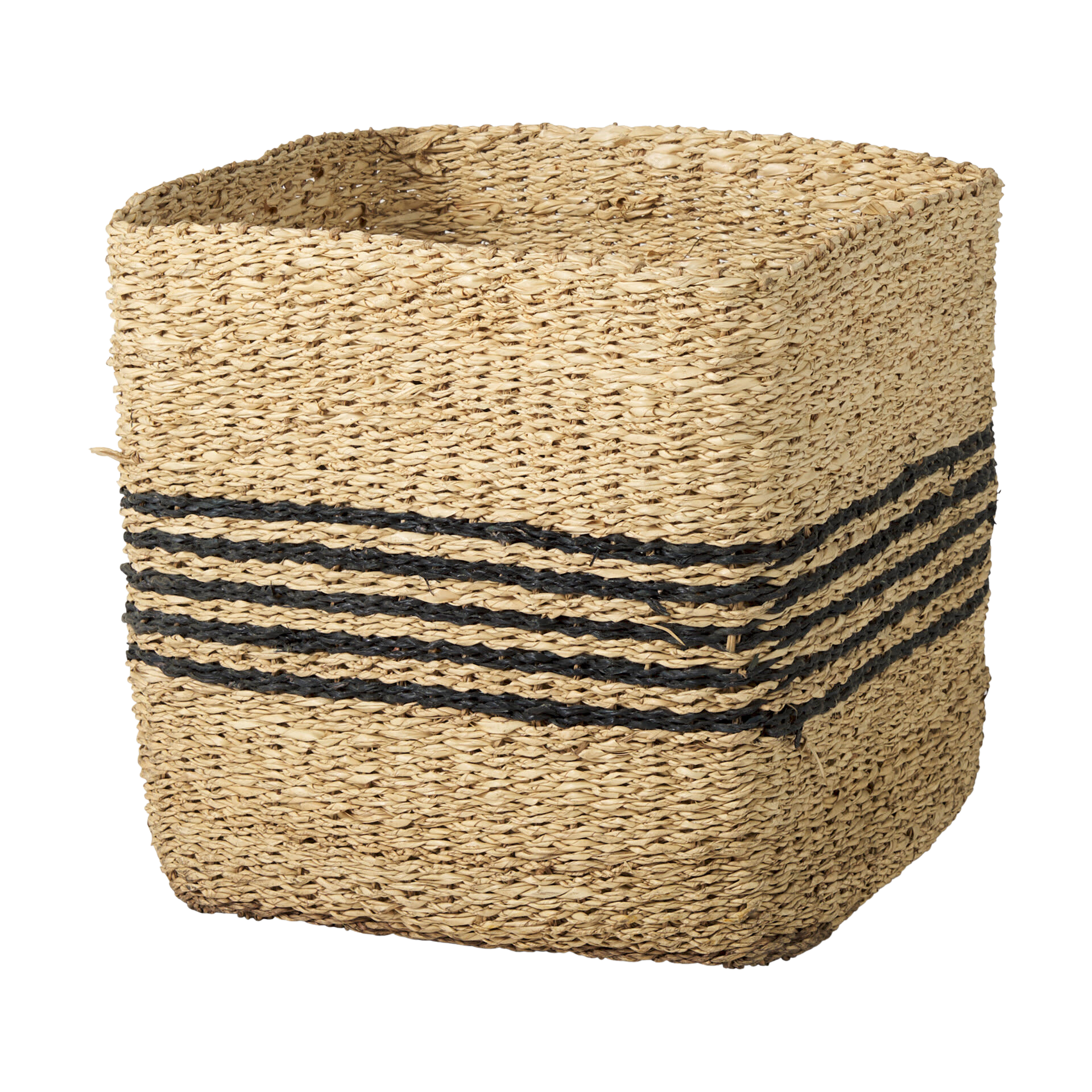 Cullen Grey Twisted Seagrass Square Basket - Large