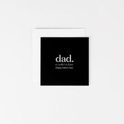 Dad we couldn't be luckier Mini Notecard