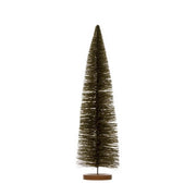 Flocked Plastic Bottle Brush Tree - Large