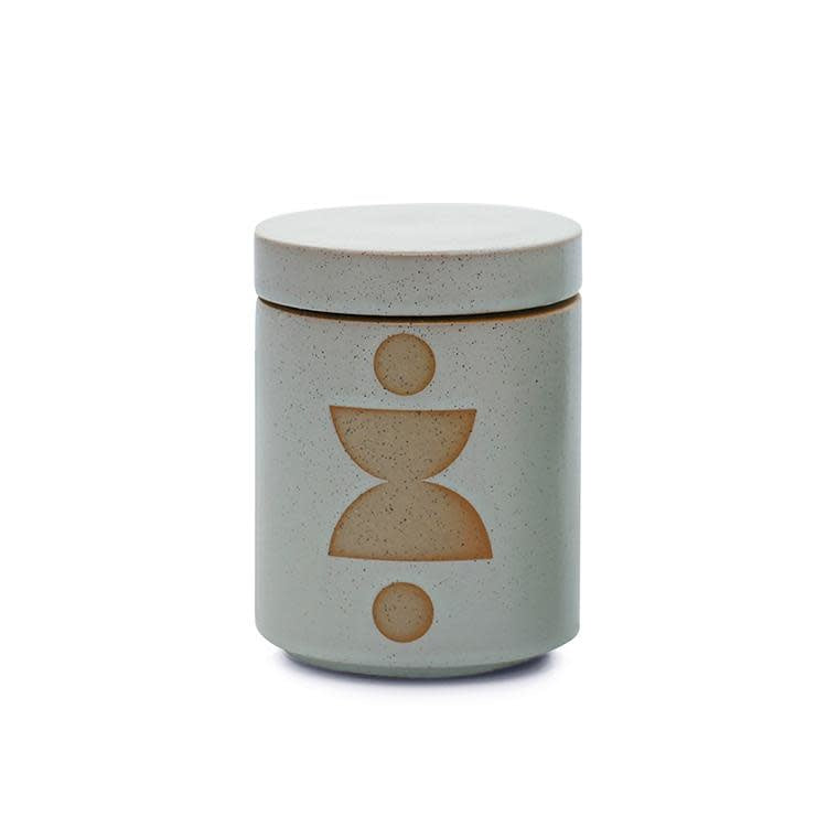 Form Glazed Ceramic Candle w/ Lid - Mint, Ocean Rose and Bay