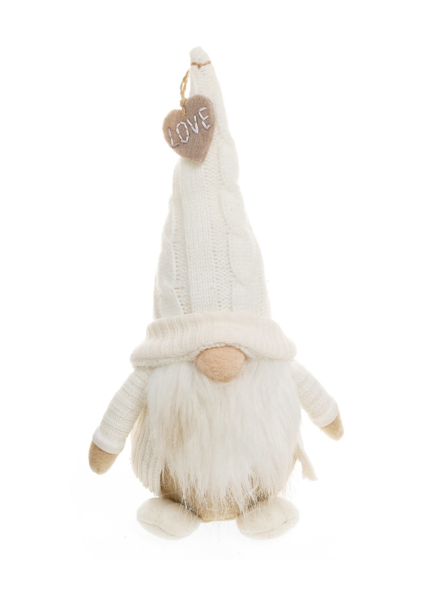 Heart Hat Gnome - White