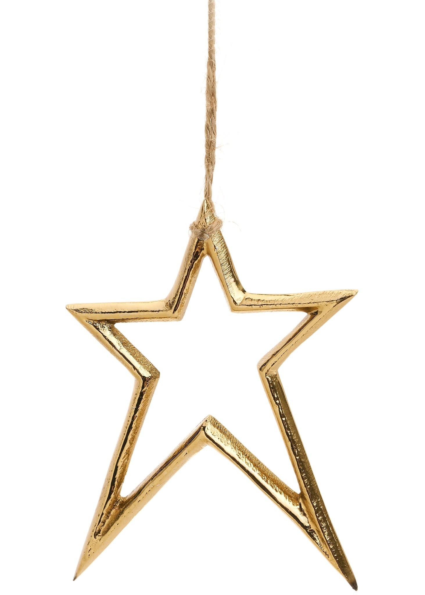 Aluminum Star Ornament - Gold