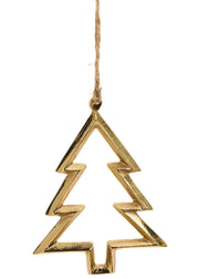 Aluminum Tree Ornament - Gold