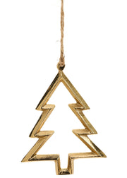 Aluminum Tree Ornament - Gold