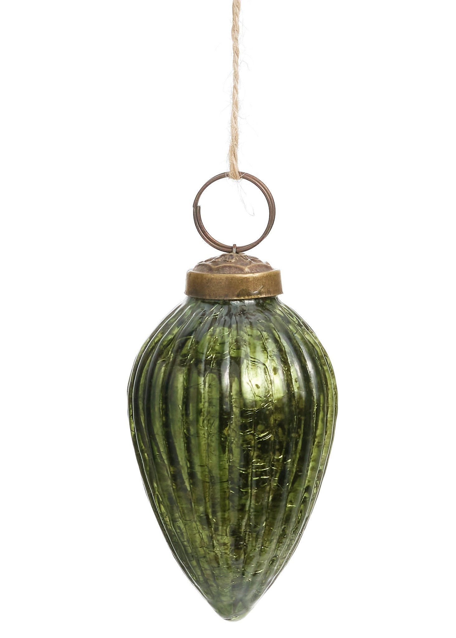 Green Glass Bulb Ornament