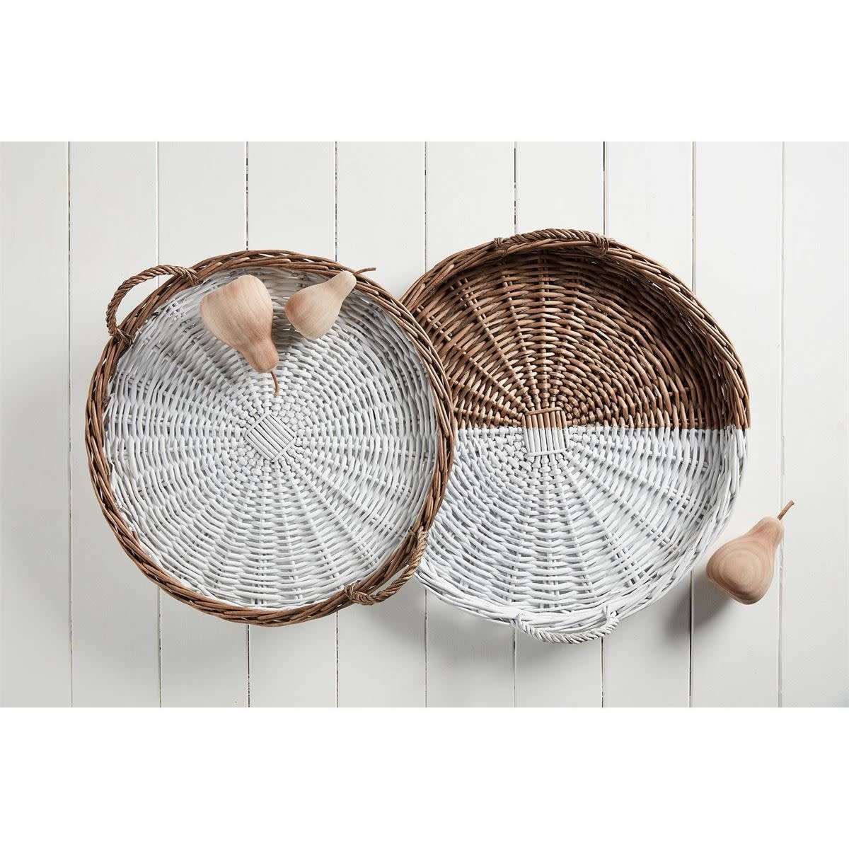 Willow Basket Tray Set