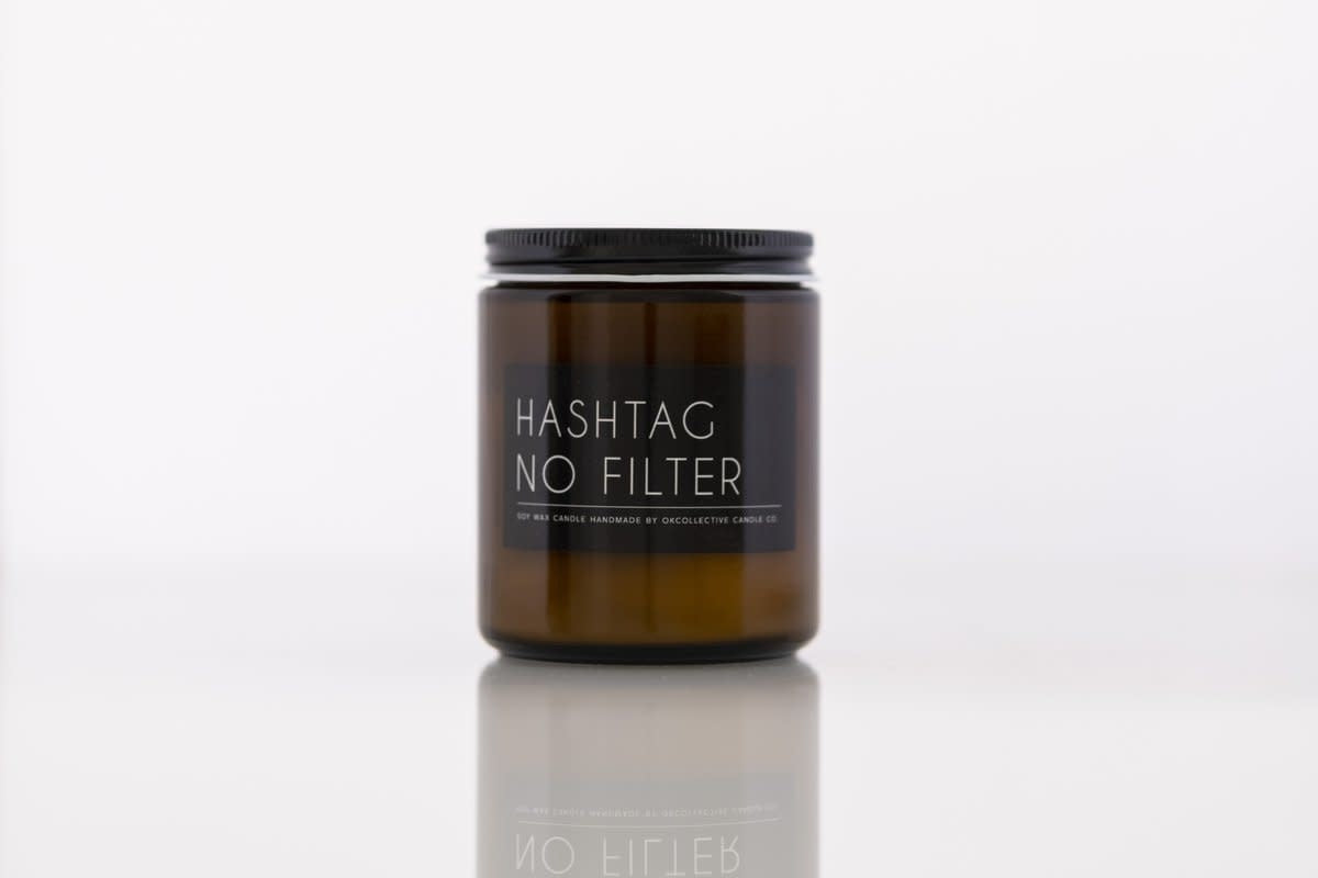 Hashtag No Filter Candle